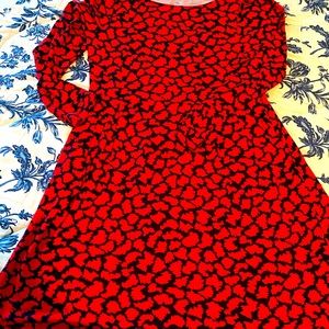 BODEN: DRESS LIKE A BRITISH PRINCESS!  Stand-out RED holiday dress.